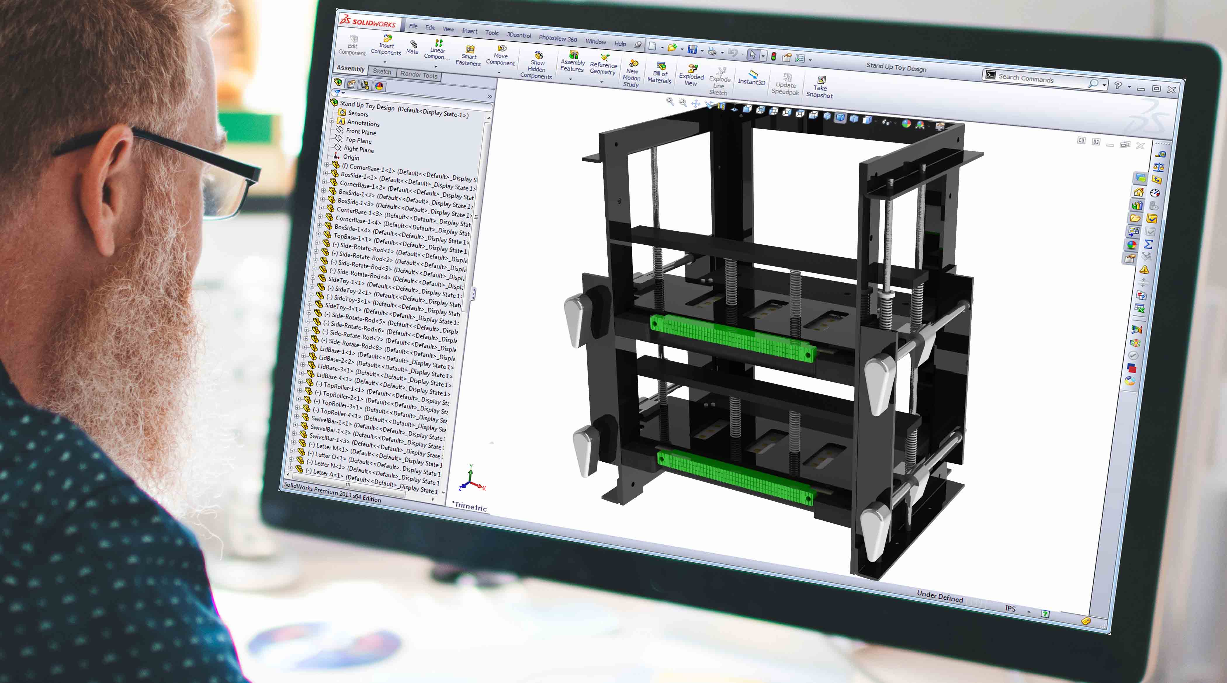 Avadium Design Industrial Design team creating new products and packaging on computer